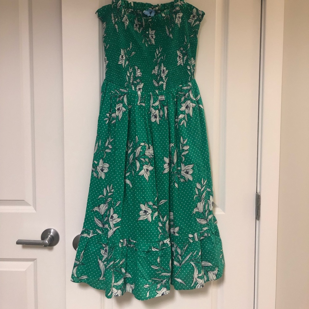 Draper James floral dot knee length sundress